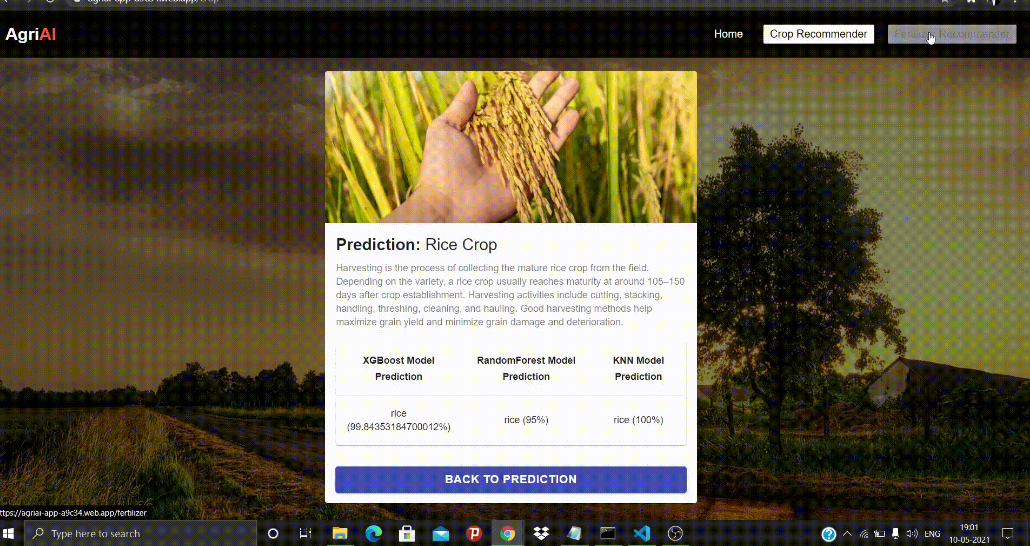 AgriAI - Crop and Fertilizer Prediction